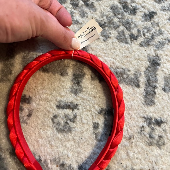 J. Crew Red Braided Headband ❤️ - Picture 2 of 4